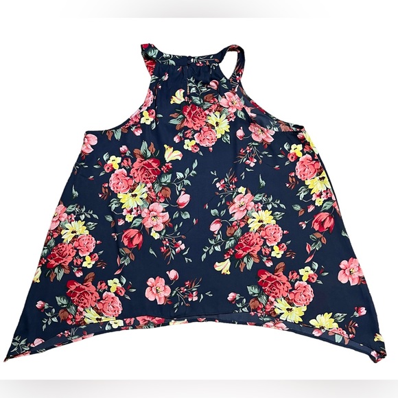 Torrid Floral Georgette Goddess Tank Sz 10(Torrid Sz 00) - Picture 12 of 15